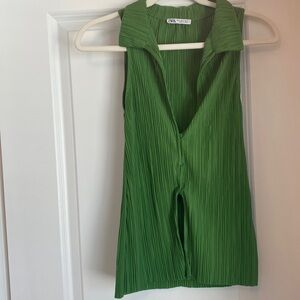 Zara V-Neck Sleeveless Top